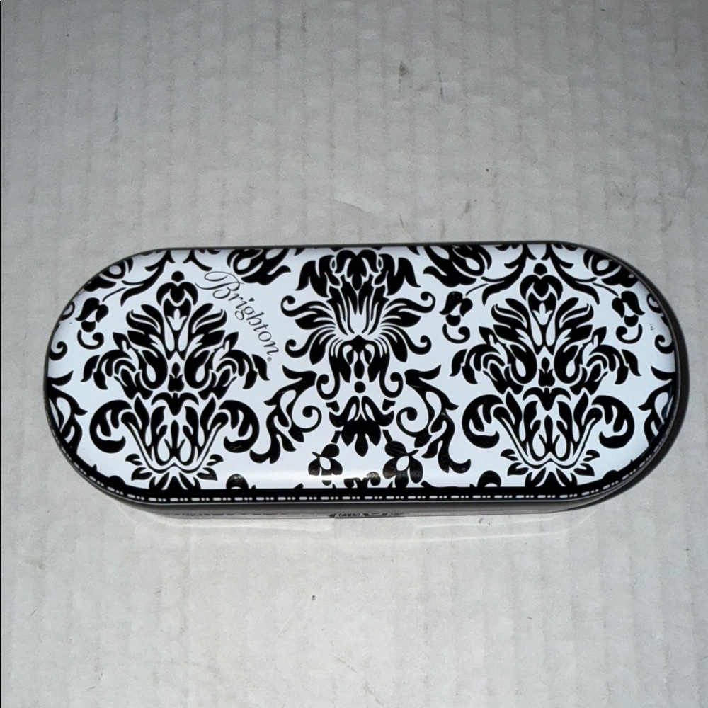 Brighton Brocade Print Metal Glasses Case